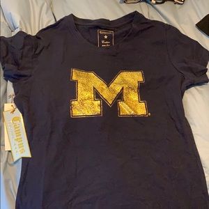 NWT campus couture university of Michigan t shirt